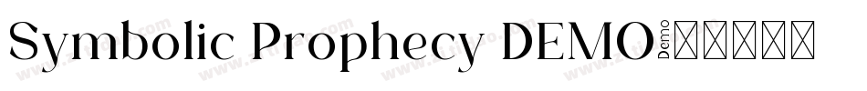 Symbolic Prophecy DEMO字体转换